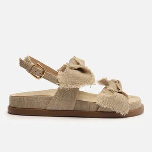 Arezzo Melody Flat Sandal | Size 8